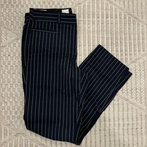 Banana Republic Women's Navy Pinstripe Pants